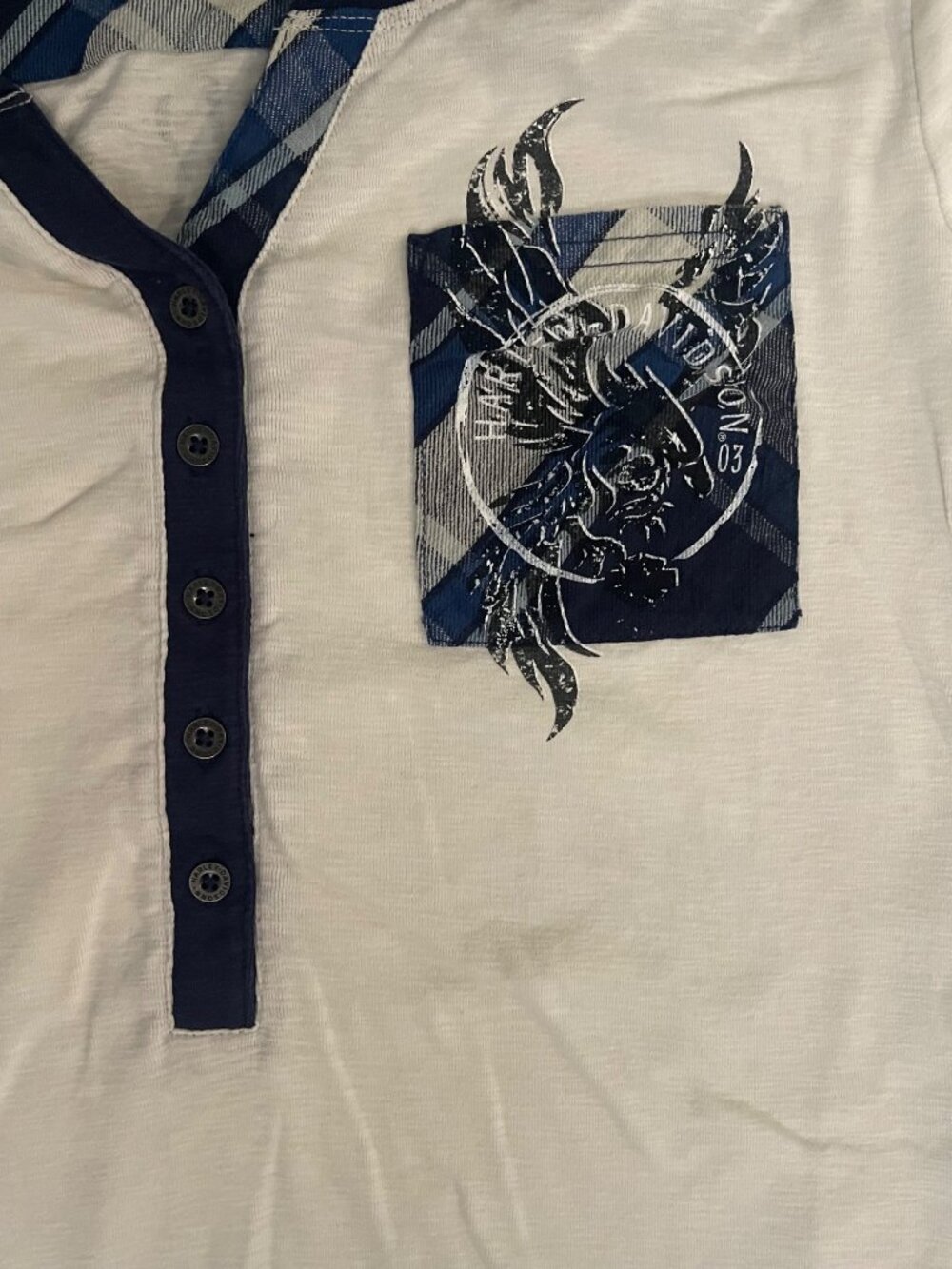 Harley Davidson Women’s Long Sleeve Shirt White Sz XL - Picture 3 of 7